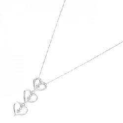 K18WG Dây chuyền kim cương hình trái tim 0.10CT - Hàng hiệu Chính hãng 862692