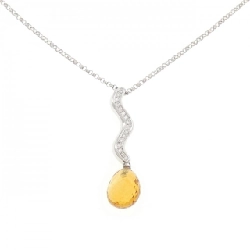 Dây chuyền Citrine 750WG - Hàng hiệu Chính hãng