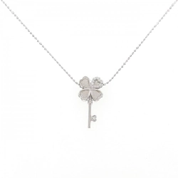 K18WG Nhẫn bông hoa kim cương 0.05CT 2WAY - Hàng hiệu Chính hãng