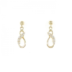 K18YG Bông tai Kim cương 0.10CT - Hàng hiệu Chính hãng