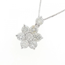 K18WG Hoa Kim Cương Dây Chuyền 1.00CT - Hàng hiệu Chính hãng 863458