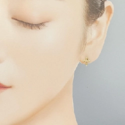 K18YG Bông tai kim cương chéo 0.04CT một bên - Hàng hiệu Chính hãng 867914