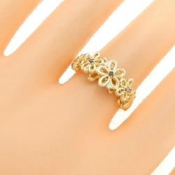 Nhẫn kim cương hoa K18YG 0.06CT 667643