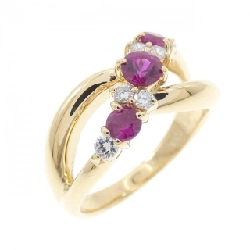 Nhẫn Ruby K18YG 0.41CT - Hàng hiệu Chính hãng