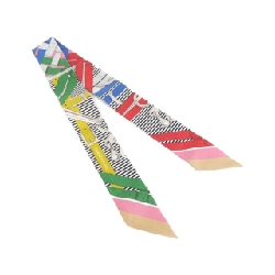 【Sản phẩm chưa sử dụng】Khăn quàng cổ Hermès MORS A JOUETS CHEMIES Twilly 063419S