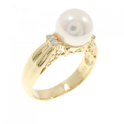 Nhẫn ngọc trai Akoya K18YG 8.2mm - Hàng hiệu Authentic