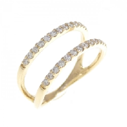 Nhẫn kim cương K18YG 0.16CT