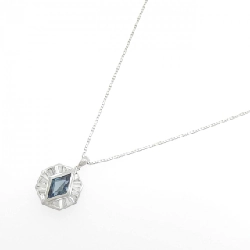 K18WG Blue Topaz Necklace - Hàng hiệu Authentic 862125