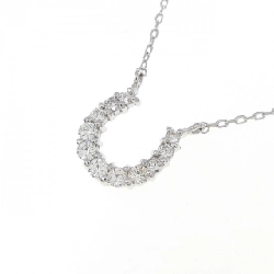 K18WG Móng ngựa Dây chuyền kim cương 0.10CT - Hàng hiệu Chính hãng 855968