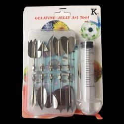Bộ 10 dụng cụ làm thạch rau câu 3D - Bộ nhập khẩu - Tặng kèm xi lanh – Mã số 1000 335406