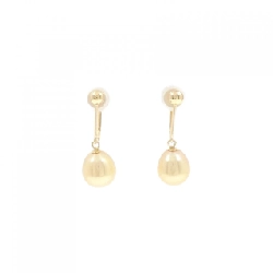 K18YG Bông tai ngọc trai nước ngọt - Hàng hiệu Authentic