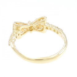 Nhẫn kim cương K18YG hình ruy băng 0.50CT 673295