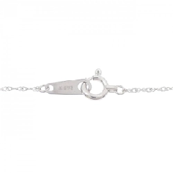 K18WG Dây chuyền kim cương hình trái tim 0.50CT - Hàng hiệu Authentic 857979