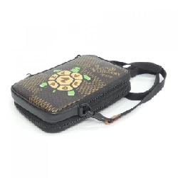 Túi đeo chéo Louis Vuitton Damier Giant (LV Squared) Double Phone Pouch N40377 - Hàng hiệu Chính hãng 802413