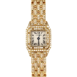 Cartier Mini Panthère YG/2D･Bracelet D WF3141FF YG Quartz - Hàng hiệu Authentic