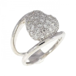 Nhẫn kim cương hình trái tim K18WG 1.01CT