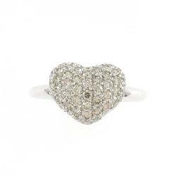 Nhẫn kim cương hình trái tim K18WG 0.50CT 670012