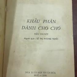 KHẨU PHẦN DÀNH CHO CHÓ - EMILE ZOLA  1038018