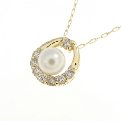 K18YG Ngọc trai Akoya Dây chuyền 3.9mm - Hàng hiệu Chính hãng 857785