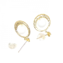 K18YG Đá Quý Bông Tai - Hàng hiệu Chính hãng 870704