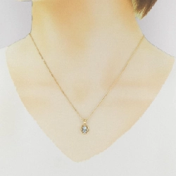 K18YG Aquamarine Necklace - Hàng hiệu Authentic 862098