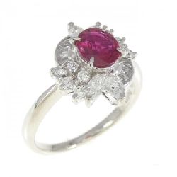 Nhẫn ruby PT900 0.66CT
