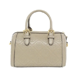 【Sản phẩm mới】Tory Burch T Monogram Da Petit Barrel Bag 158528 Túi Boston 614073