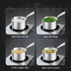 Quánh inox Kalite KSP1601 16cm 3 lớp inox 304 cao cấp, an toàn bền đẹp mới 100% chính hãng 574417