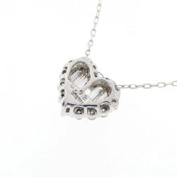 K18WG Dây chuyền hình trái tim kim cương 0.72CT - Hàng hiệu Chính hãng 857915