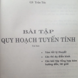BÀI TẬP QUY HOẠCH TUYẾN TÍNH 495312
