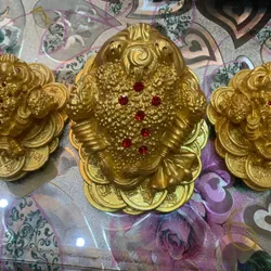 Tượng Thiềm Thừ / Cóc ngậm tiền / Cụ khiết - Địa lý  Lạc Việt -11x9x7 607493