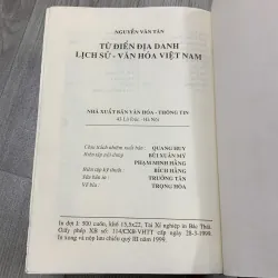 Từ điển địa danh lịch sử văn hoá việt nam. 7b4 799097
