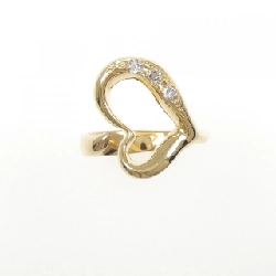 Nhẫn kim cương hình trái tim K18YG - Hàng hiệu Authentic 853726