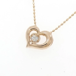 K18PG Dây chuyền trái tim kim cương 0.05CT - Hàng hiệu Authentic 861776