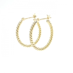 K18YG Khuyên tai - Hàng hiệu Chính hãng