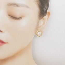 Bông tai Mabe Pearl 750YG/K18YG - Hàng hiệu Chính hãng 868263