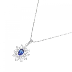 K18WG Sapphire Necklace - Hàng hiệu Authentic 867250
