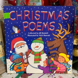 Sách tranh Christmas Poems, bản 1999 Used, 70%, Christmas Gift đơn từ 100K