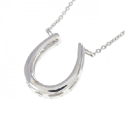 Dây chuyền kim cương hình móng ngựa K18WG 0.20CT - Hàng hiệu Chính hãng 858086