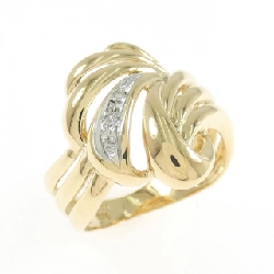 Nhẫn kim cương K18YG/PT900