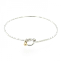 Vòng tay trái tim móc & mắt phẳng Tiffany - Hàng hiệu Authentic