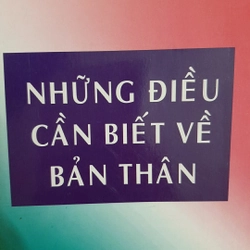 Những điều bản thân cần biết  323661