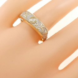 Nhẫn kim cương K18YG/K18WG 0.088CT 673396