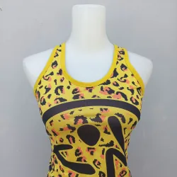 Áo thể thao ba lổ họa tiết màu vàng 932385