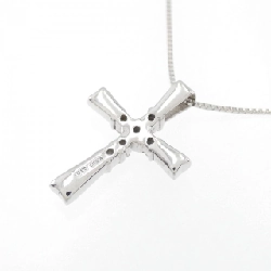 K18WG Dây chuyền kim cương chéo 0.10CT - Hàng hiệu Chính hãng 863092