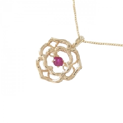 K18PG Hoa Hồng Ruby Dây Chuyền - Hàng hiệu Chính hãng 864199