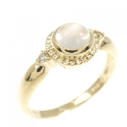 K18YG Nhẫn Đá Mặt Trăng - Hàng hiệu Chính hãng