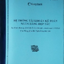 Cuốn photo Hệ thống tài khoản Kế toán Ngân hàng Hợp tác (Co-opbank)