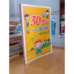 30 điều học sinh tiểu học cần chú ý