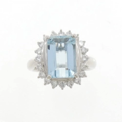 Nhẫn Aquamarine PT900 3.32CT - Hàng hiệu Chính hãng 855068